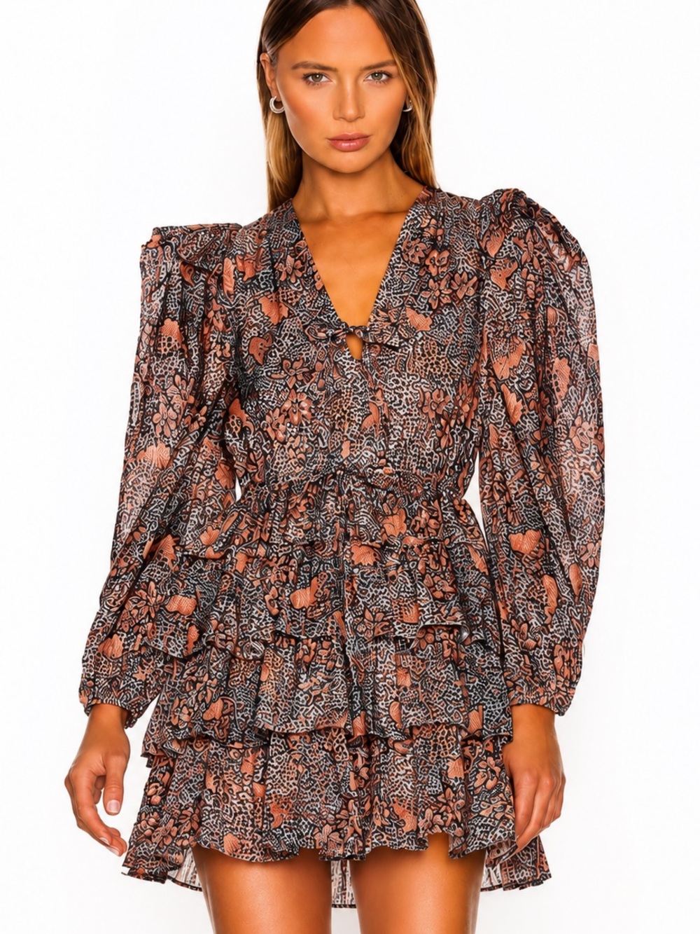 ❤️❤️ Ulla Johnson Tyra Mixed Print Dress Size 4❤️❤️
